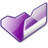 打开文件夹紫 Folder violet open